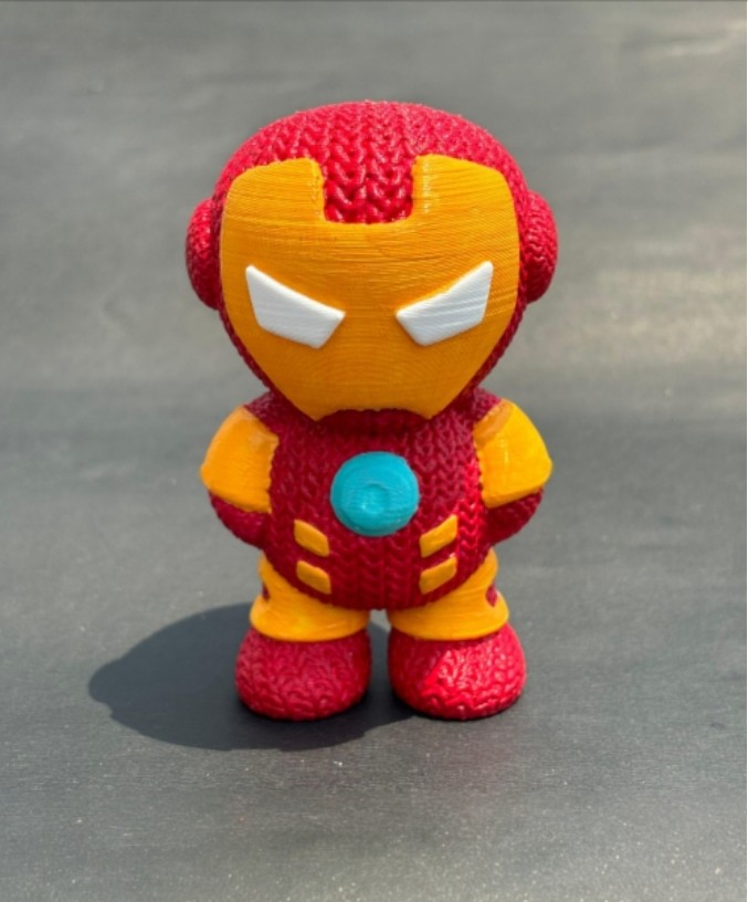 1000 Adet - Örgü Görünümlü Ironman Anahtarlık